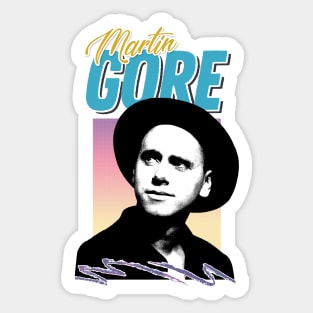 Martin L Gore // 80s Retro Fan Design Sticker